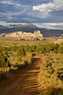 Gravel Road Prints: Skutumpah gravel road from Willis creek towards Cannonville