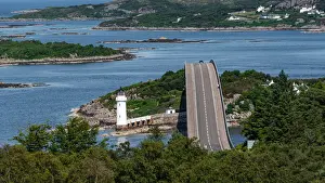 The Skye Bridge over Loch Alsh, connecting the Isle of Skye to Eilean Ban