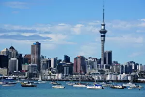 Images Dated 7th April 2011: Skyline of Auckland, North Island, New Zealand, Pacific