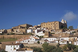 Caceres Prints: Skyline of the city of Caceres in Extremadura