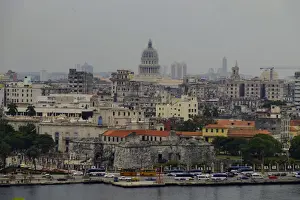 Skyline of Havana featuring the National Capitol Building, Havana, Cuba, West Indies