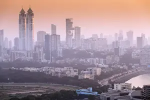 Mumbai Prints: Skyline with Imperial twin-tower residential skyscrapers