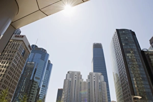 Images Dated 31st August 2008: Skyline of offices and the World Trade Centre Phase 3 building in the background