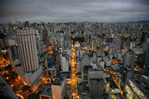 Sao Paulo Prints: Skyline of Sao Paulo, Brazil, South America