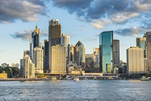The skyline of Sydney at sunset, New South Wales, Australia, Pacific