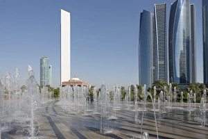 Abu Dhabi Prints: Skyscraper ADNOC Headquarters, 342 m, Abu Dhabi, United Arab Emirates, Middle East
