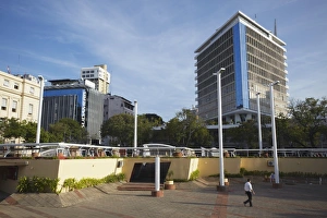 Paraguay Prints: Skyscraper in Plaza de los Heroes, Asuncion, Paraguay, South America