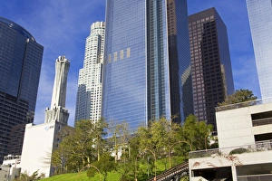 Office Block Prints: Skyscrapers in the Bunker Hill District, Los Angeles, California, United States of America