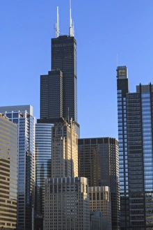Citiesscape Prints: Skyscrapers including Willis Tower