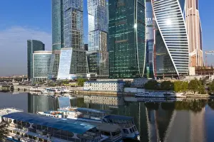 Skyscrapers of the Modern Moscow-City International business and finance development