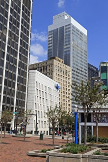 Atlanta Prints: Skyscrapers on Peachtree Street, Atlanta, Georgia, United States of America, North America