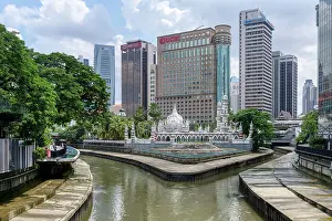 Walkways Prints: Skyscrapers along the River of Life