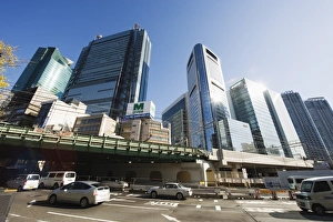 Images Dated 18th December 2009: Skyscrapers in Shimbashi, Tokyo, Japan, Asia