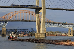Skytrain Bridge, New Westminster, Vancouver Region, British Columbia, Canada, North