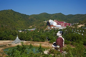 Mon State Prints: Sleeping Buddha, Win Sein Taw Ya