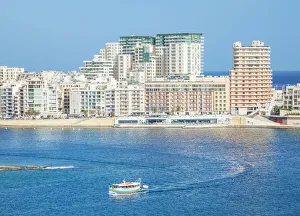 Malta Prints: Sliema skyline, Marsamxett Harbour