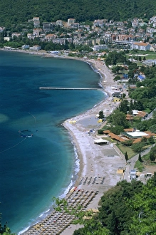 Budva Prints: Slovenska Beach, Budva, The Budva Riviera, Montenegro, Europe