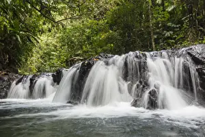 Osa Peninsula Prints: Slow motion blur of waterfall in Corcovado National Park, Osa Peninsula, Costa Rica