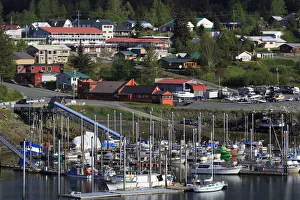 Haines Prints: Small Boat Harbor, Haines, Lynn Canal, Alaska, United States of America, North America