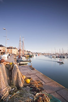 Fishing Nets Prints: The small fishing port of Saint Vst La Hougue