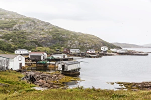 Traditionally Canadian Prints: The small fishing village at Cape Charles, Labrador, Canada, North America