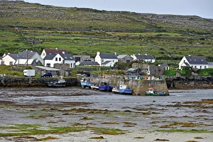 Connacht Prints: Small harbour of Rossaveel Lower
