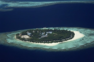 Small island developed for tourism