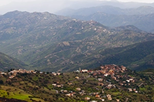 Algeria Prints: Small mountain villages in the mountains of the Kabylia, Algeria, North Africa, Africa