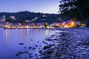 Greek Culture Gallery: The small town of Agios Stefanos on the northeast coast of the island of Corfu, Greek Islands