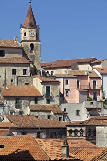 Basilicata Prints: The small town of Maratea, on the Tyrrhenian Sea, Basilicata, Italy, Europe