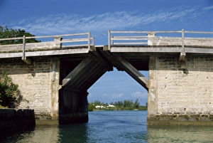 Bermuda Prints: The smallest drawbridge in the world, Somerset, Bermuda, Atlantic Ocean, Central America