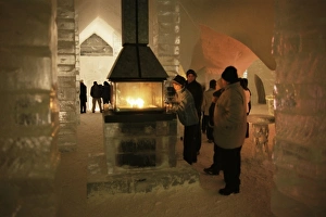 Ice Hotel Prints: Smirnoff Ice Bar, Ice Hotel, Quebec, Quebec, Canada, North America