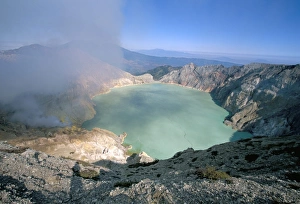 Volcanoe Prints: Smoke billowing out from volcano vent