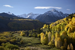 Sneffels Range with fall colors
