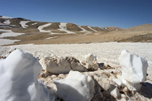 Snow capped mountains