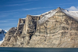 Sea Cliffs Prints: Snow-capped mountains and steep cliffs of Icy Arm