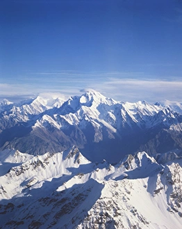 Pakistan Prints: The snow capped peaks of the Karakoram mountains in Pakistan