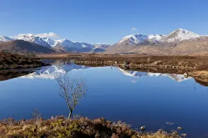 Argyll And Bute Prints: Snow covered mountains left to right Stob a choire Odhair, Aonach Mor