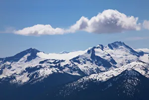 Covered Prints: Snow covered mountains from the top of Whistler Mountain, Whistler, British Columbia