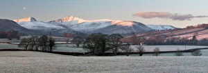 Dramatic Landscape Gallery: Snow covered Pen y Fan in frost, Llanfrynach, Usk Valley, Brecon Beacons National Park