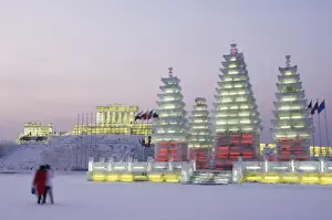 Illuminating Prints: Snow and ice sculptures illuminated at the Ice Lantern Festival, Harbin