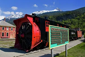 Alaska Prints: Snow Plow, White Pass and Yukon Route Railroad, Skagway, Southeast Alaska