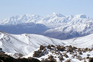 High Atlas Prints: Snow above summer pastures of Ouarikt valley