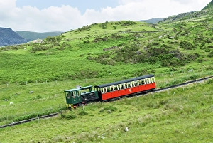 Discover Prints: Snowdon Mountain Railway, Llanberis, Gwynedd, Wales, United Kingdom
