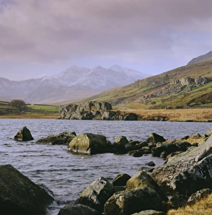 Haze Prints: The Snowdon Range from Capel Curig
