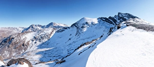 Granada Prints: Snowy high altitude summits of the Spanish Sierra Nevada