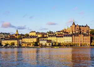 Sodermalm at sunrise, Stockholm, Stockholm County, Sweden, Scandinavia, Europe