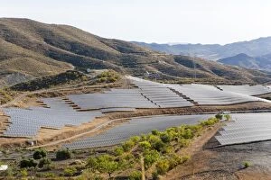 Images Dated 6th June 2009: Solar plant, Lucainena de las Torres, Almeria, Andalucia, Spain, Europe