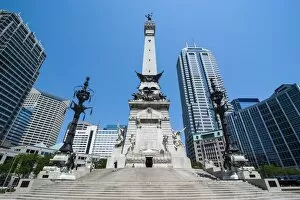Images Dated 3rd August 2011: Soldiers and Sailors Monument, Indianapolis, Indiana, United States of America, North America
