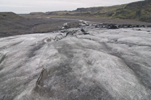 Images Dated 5th June 2009: The Solheimajokull glacier, Iceland, Polar Regions